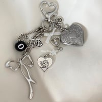 Image 2 of Heart Locket 8 Ball Keychain