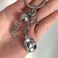 Image 3 of Disco Cowgirl Keychain