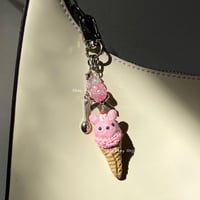 Image 3 of Ice Cream Cone Animal Keychain
