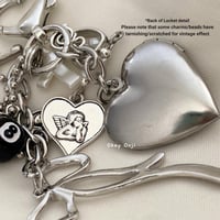 Image 4 of Heart Locket 8 Ball Keychain