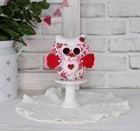 Image 1 of Owl Shelf Sitter - Red