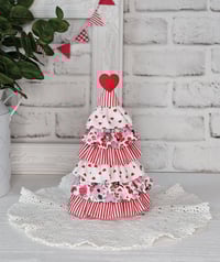 Image 1 of Valentine Ruffle Tree - Red