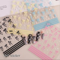 Image 1 of BOW NAIL STICKERS