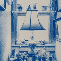 Image 3 of Antique Lamp Cyanotype Print