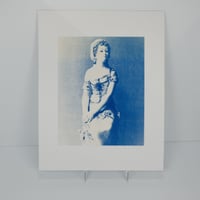 Image 1 of Statue Cyanotype print