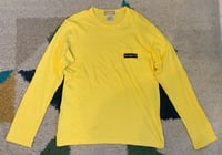 Image 1 of Mastermind Japan yellow cotton logo tee, size M