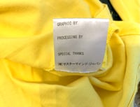 Image 8 of Mastermind Japan yellow cotton logo tee, size M