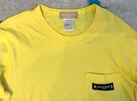 Image 2 of Mastermind Japan yellow cotton logo tee, size M