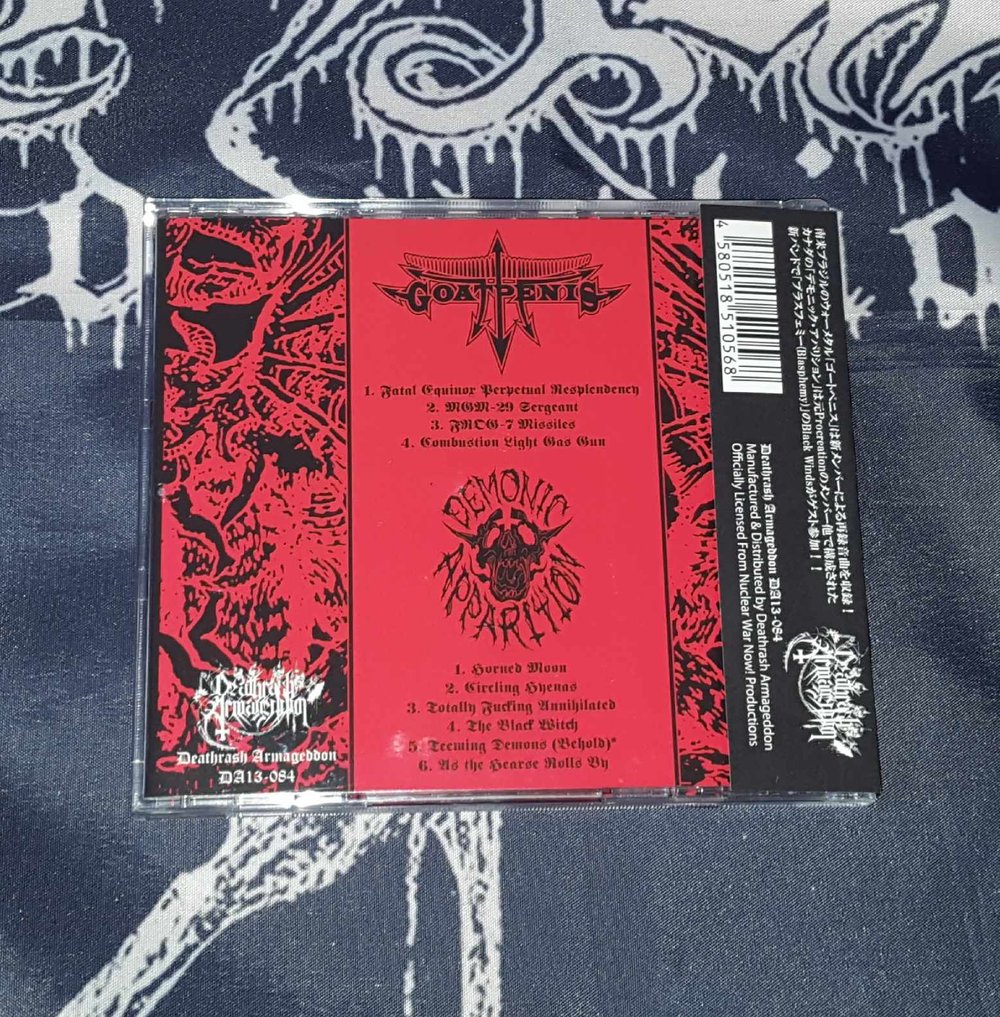 Goatpenis / Demonic Apparition - United in Demonic Warfare - Split - CD