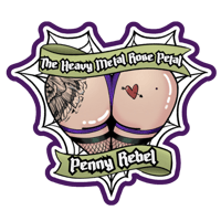 Image 1 of Penny’s Heart-shaped Hiney- Holographic Die cut Sticker