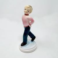 Vintage - Ceramic Ice Skater Figurine