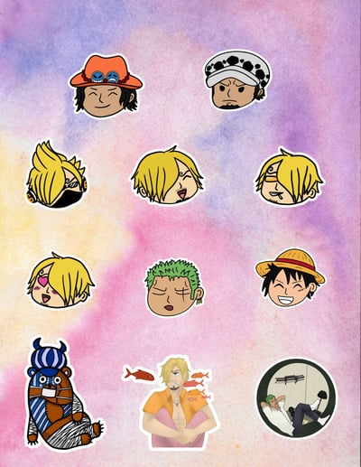 Image of pirate crew stickers