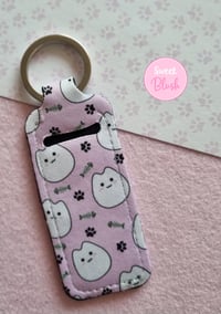 Image 1 of Kawaii Cat Lipbalm Holder Keychain