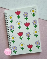 Image 1 of Kawaii Flowers A5 Notebook