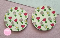 Image 1 of Kawaii Flowers Car Coasters