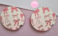 Image 1 of Coquette Bows Car Coasters