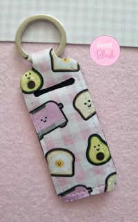 Image 1 of Kawaii Food Lipbalm Holder Keychain