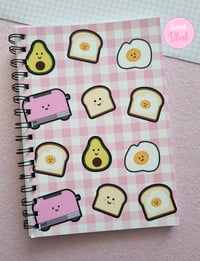 Image 1 of Kawaii Food Handmade A5 Notebook