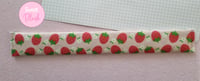 Strawberries and Flowers Felt-Covered Ruler