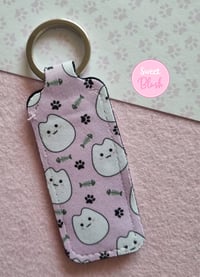 Image 2 of Kawaii Cat Lipbalm Holder Keychain