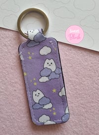 Image 2 of Celestial Kawaii Kitty Lipbalm Holder Keychain