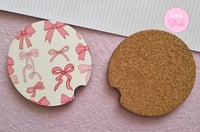 Image 2 of Coquette Bows Car Coasters