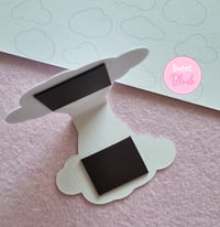 Image 2 of Celestial Kawaii Kitty Magnetic Bookmark