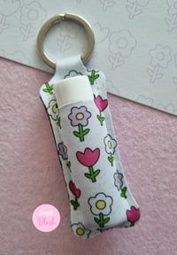 Image 3 of Kawaii Flowers Lipbalm Holder Keychain