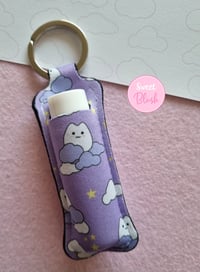 Image 3 of Celestial Kawaii Kitty Lipbalm Holder Keychain