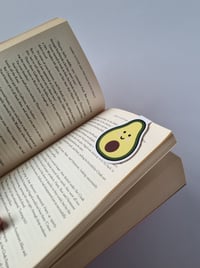 Image 3 of Kawaii Avocado Shape Magnetic Bookmark