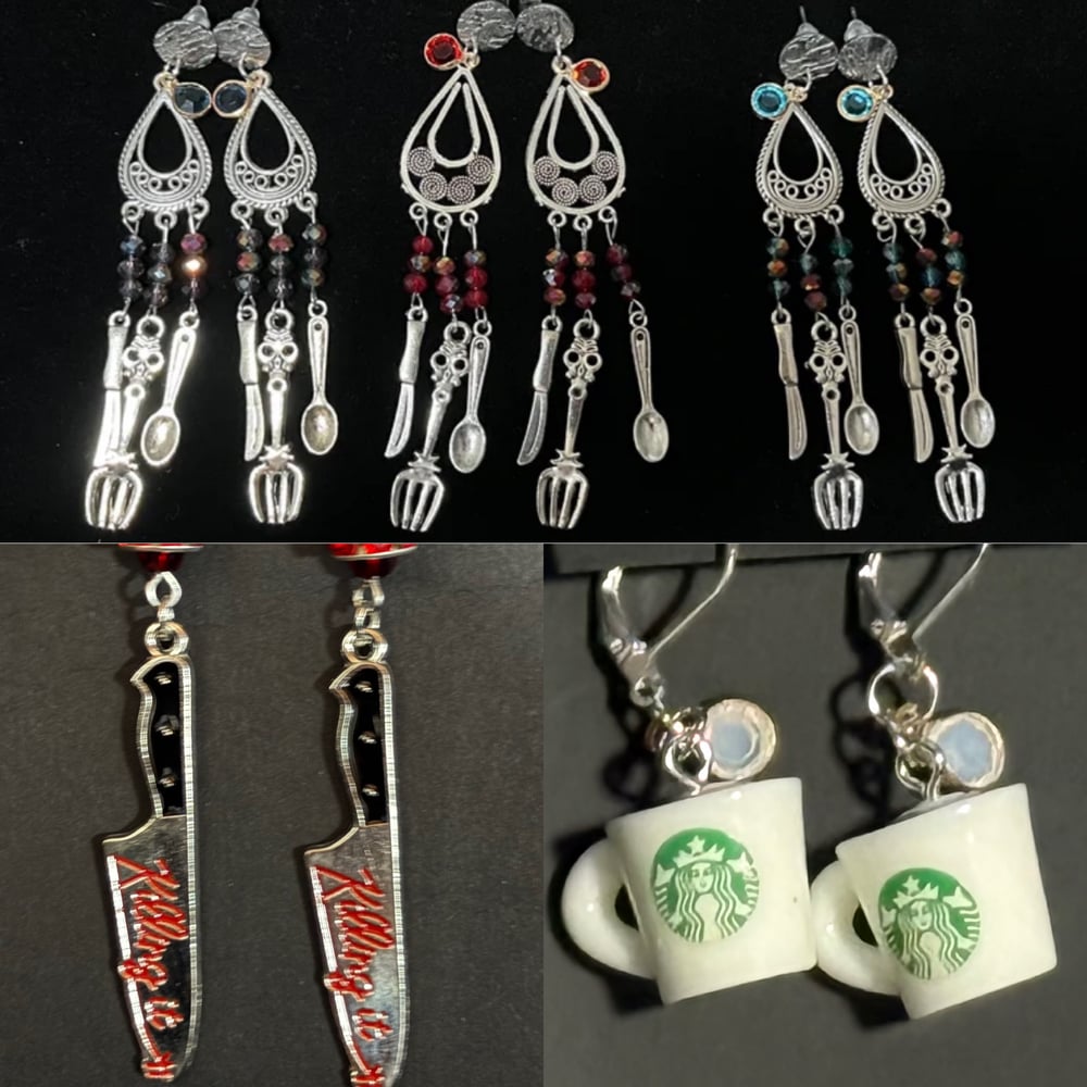 Image of Culinary restaurant industry earrings