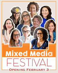 Image 1 of Online Mixed Media Festival starting February 3rd  2025