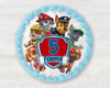 PERSONALISED Pre-cut Birthday PAW PATROL Toppers / Cupcake Cookie Cake Edible Toppers 