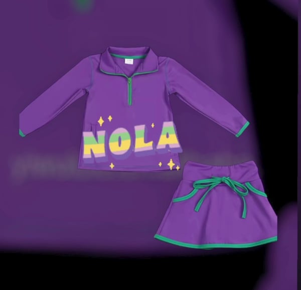 Image of Lulu Purple/Green set