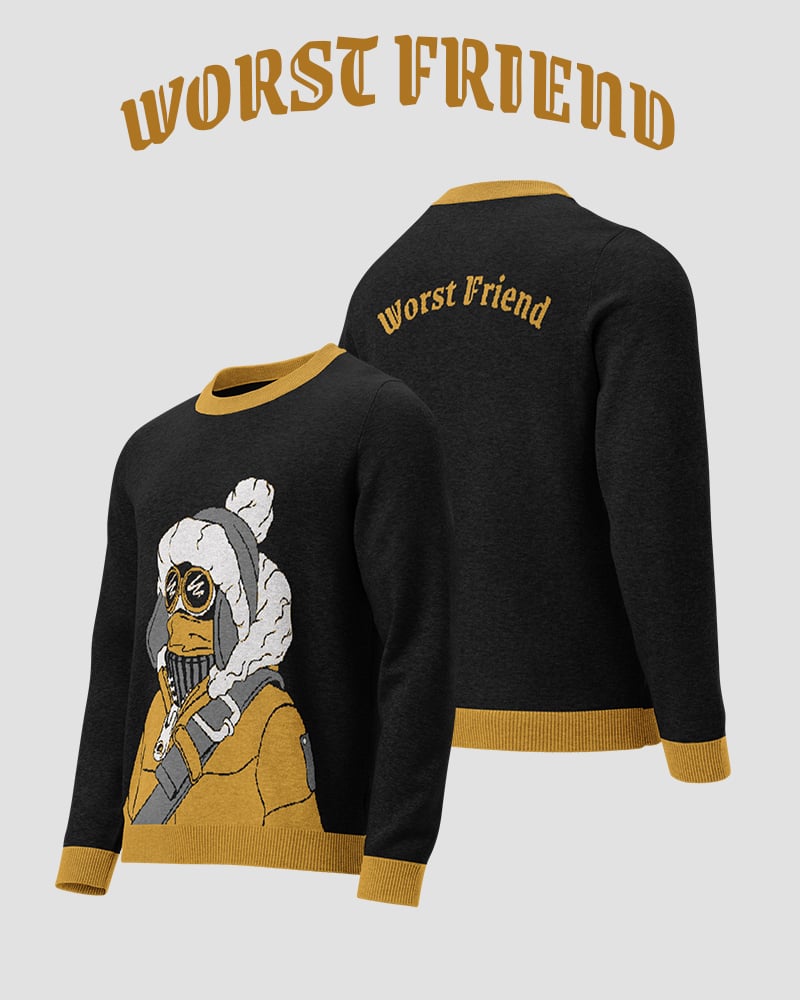 Worst Friend | Knitted sweater | Total Mayhem Games