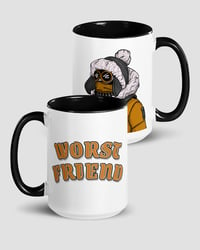 Image 2 of Worst Friend | Coloured Portrait Mug