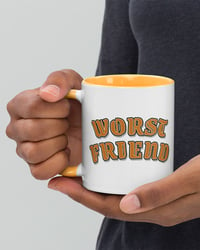 Image 3 of Worst Friend | Coloured Portrait Mug