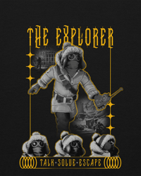 Image 4 of Talk - Solve - Escape: The Explorer | Yellow Unisex Hoodie