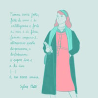 Image 2 of SYLVIA PLATH intera stampa 20x20