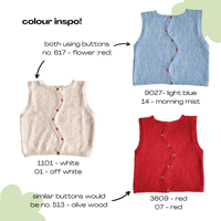 Image 6 of Peony Sleeveless Cardigan - Made To Order