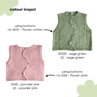 Image 7 of Peony Sleeveless Cardigan - Made To Order