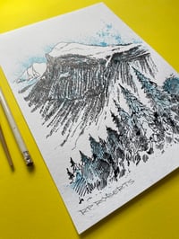 Image 2 of Ink original of Morzine, Teal 1