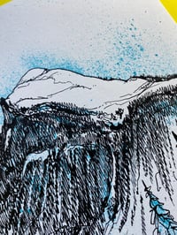 Image 5 of Ink original of Morzine, Teal 2