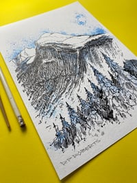 Image 2 of Ink original of Morzine, Blue