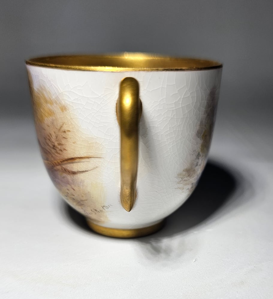 Image of Royal Worcester Coffee Cup and Saucer – Stinton #1