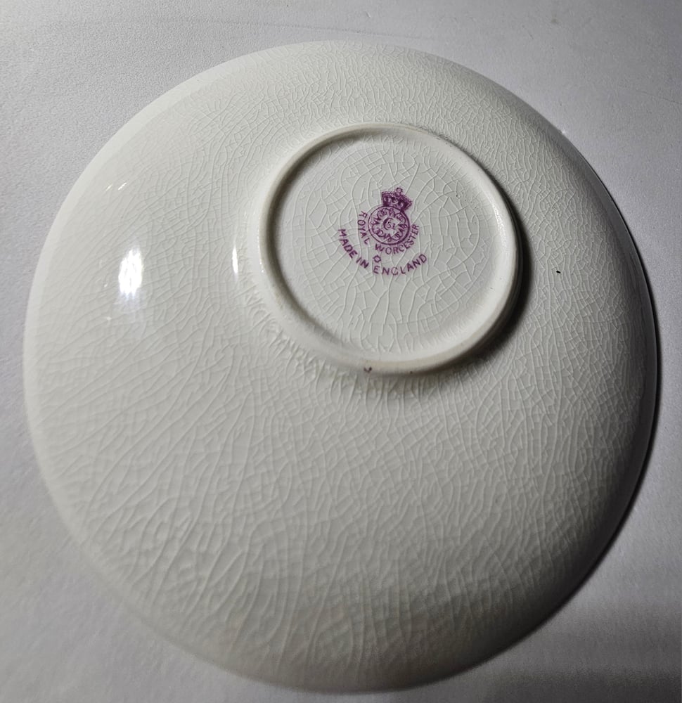 Image of Royal Worcester Coffee Cup and Saucer – Stinton #1