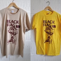 Image 1 of Black Flag - Angel Dust Tees (yellow/sand/grey) 