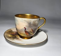 Image 2 of Royal Worcester Coffee Cup and Saucer – Stinton #2