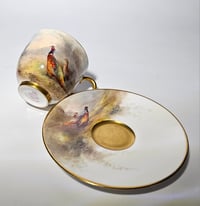 Image 3 of Royal Worcester Coffee Cup and Saucer – Stinton #2