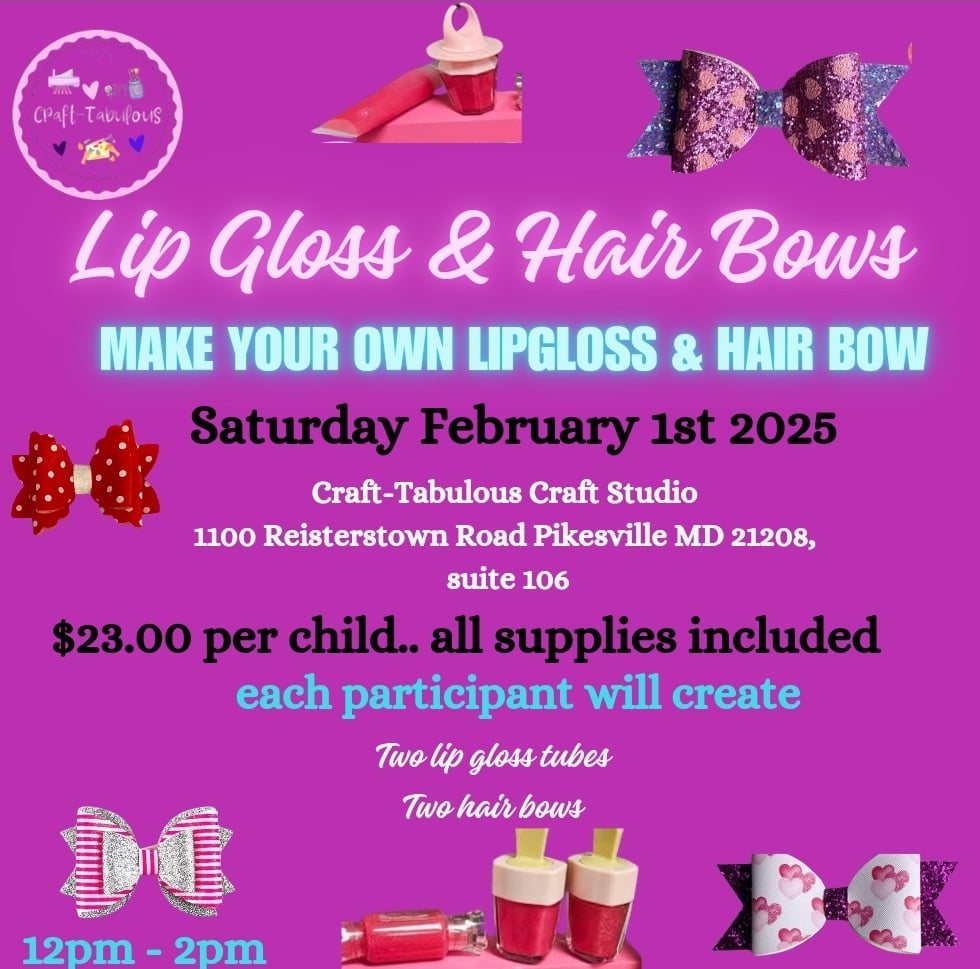 Image of Lip gloss & Hair Bows